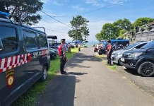 Polsek Dawan Amankan Piodalan di Pura Dalem dan Pura Bukit Buluh Tutua