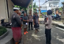 Jaga Kamtibmas Bulan Ramadhan, Kapolsek Blahbatuh Sambangi Desa