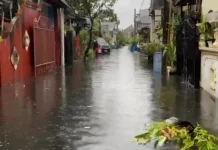 Hujan Sebabkan Puluhan Titik Genangan Air di Denpasar