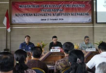 Musrenbangcam Klungkung 2027, Tekankan Efisiensi  Prioritas Program Strategis