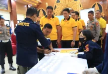 Polres Klungkung Gelar Pemeriksaan Urine PJU, Perwira dan ASN