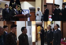 Kemenkum Bali Lantik 3 PPNS dan Anggota MPDN Jembrana