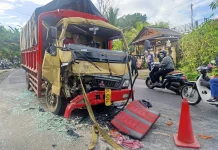 Tabrakan Beruntun Empat Kendaraan di Jembrana