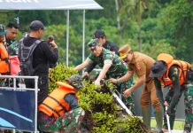 Kodam Udayana Normalisasi Danau Yeh Malet