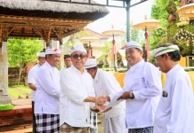 Jaya Negara Kukuhkan Bendesa Alitan MDA Denpasar Lewat Prosesi Majaya-Jaya