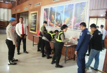 Puluhan Pejabat Utama Polres Jembrana Dites Urine