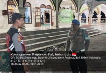 Ciptakan Kamtibmas, Polsek Sidemen Laksanakan  Pengamanan Sholat Tarawih