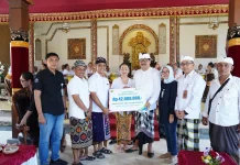 BPJS Ketenagakerjaan Serahkan Santunan kepada Ahli Waris Mantan Bupati Gianyar