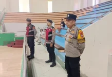 Polsek Kuta Utara Amankan Porsenijar Bola Basket di GOR Purna Krida Kerobokan