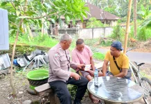 Bhabinkamtibmas Desa Paksebali Laksanakan Sambang Warga