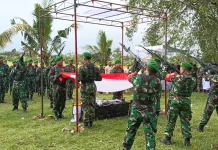 Kodim Tabanan Gelar Upacara Perabuan Militer Pejuang Kemerdekaan Putu Kuweng