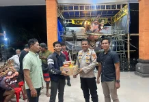 Jelang Pengrupukan, Kapolsek Gianyar Sambangi Sekaa Teruna