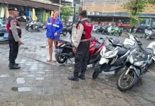 Polsek Kuta Utara Patroli Kawasan Wisata Batu Bolong