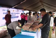 Polres Gianyar Gelar Gerakan Pangan Murah Serentak di Blahbatuh