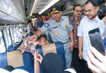 Jasa Raharja Berangkatkan Ribuan Pemudik dari Stasiun Pasar Senen Jakarta