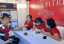 Pos Terpadu Adi Pura Tabanan Layani Cek Kesehatan Gratis