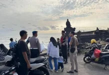 Libur Lebaran, Polisi Perkuat Pengamanan Pantai Kuta Utara