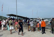 Kodim Klungkung Monitor Arus Mudik Lebaran di Nusa Penida
