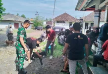 Peran Aktif Babinsa Buahan Dukung Program Nasional Pencegahan Rabies