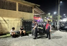 Patroli Malam Polsek Kuta Utara Jaga Kawasan Wisata Canggu