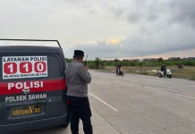 Cegah Balap Liar, Polsek Dawan Gencarkan Patroli Sodok di Jembatan Merah PKB