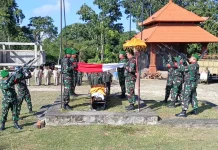Kodim Tabanan Gelar Upacara Perabuhan Militer