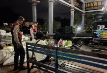 Jaga Kondusifitas Wilayah, Sat Samapta Polres Klungkung Sasar Pusat Keramaian