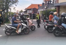 Sat Lantas Polres Badung Pastikan Lalin Lancar dan Aman