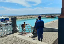 Polairud Polres Klungkung Intensifkan Pengamanan di Pelabuhan Sampalan