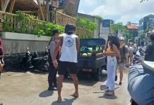 Polsek Kuta Utara Patroli Amankan Aktivitas Wisatawan di Pantai Berawa