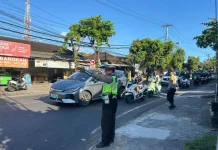 Pengaturan Lalu Lintas Sore Hari, Polsek Abiansemal Antisipasi Kepadatan