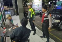 Polsek Kuta Utara Blue Light Patrol Imbau Warga Jaga Kamtibmas