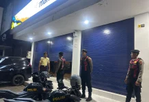 Polsek Nusa Penida Laksanakan Patroli Malam di Kantor Perbankan