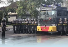 Jelang May Day, Polres Badung Matangkan Kesiapan Latihan Dalmas