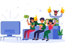 Warga Indonesia Nikmati Piala Dunia dari Warung Kopi hingga Layar Digital