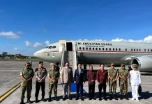 Kapolda Bali Kawal Keberangkatan Menhan RI Jepang
