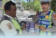 Polantas Menyapa Polres Badung Tekankan Keselamatan Berlalu Lintas