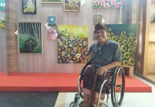Seniman Disabilitas Tampil di Pameran IKM Bali Bangkit