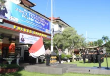 Polres Gianyar Gelar Upacara Hari Kebangkitan Nasional ke-118
