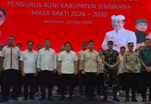 Wabup Karangasem Hadiri Pelantikan Pengurus KONI Jembrana