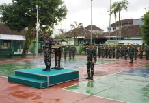 Kodim Klungkung Tegaskan Disiplin Lewat Upacara Mingguan