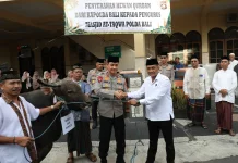 Polda Bali Serahkan 96 Ekor Hewan Kurban Iduladha