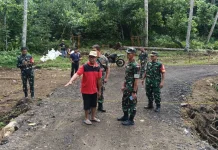 Percepat Akses Perekonomian, Dandim Tabanan Percepat Infrastruktur Desa