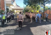 Propam Karangasem Cek Kesiapan Personel Piket