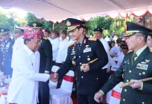 Kapolda Bali Hadiri Upacara Hari Lahir Pancasila