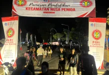 Polsek Nusa Penida Amankan Pameran Pendidikan PGRI