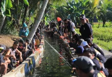Bupati Satria Buka Lomba Mancing Air Deras di Desa Aan