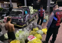 Patroli Malam Sat Samapta Polres Klungkung Jaga Kamtibmas