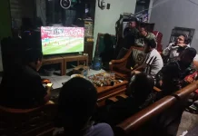 Kodim Tabanan Perkuat Komsos Kreatif Lewat Nobar Piala Dunia