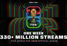 Album Resmi Piala Dunia FIFA 2026 Tembus Ratusan Juta Streaming